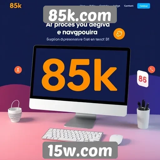 Navegação e usabilidade do site 85k.com